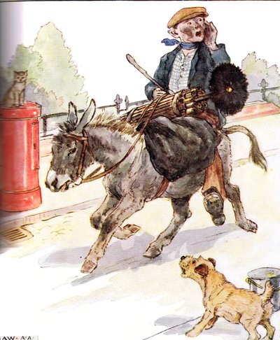 "حصلت على سيد جديد ، مدخنة" ، رسم توضيحي من "كتاب Naughty Neddy" ، نشره Thomas Nelson und Sons ، 1920s بواسطة آن أندرسون